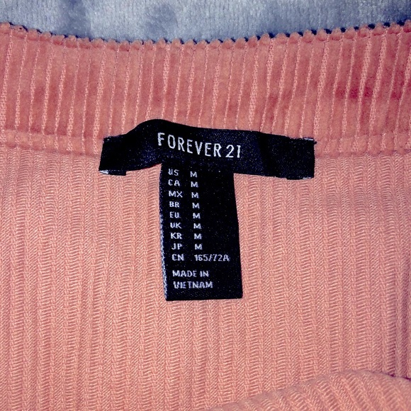 Forever 21 light pink corduroy mini skirt - Picture 3 of 4
